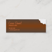 Carte De Visite Mini Prenez une morsure de chocolat (Dos)