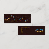 Carte De Visite Mini Prêtre du pasteur | du chrétien | (Devant / Derrière)