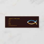 Carte De Visite Mini Prêtre du pasteur | du chrétien | (Dos)