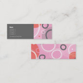 Carte De Visite Mini Princesse Abstract Profile Card (Devant / Derrière)