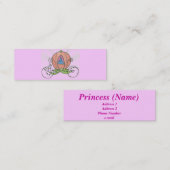 Carte De Visite Mini Princesse Coach Profile Card (Devant / Derrière)