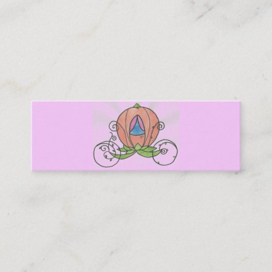 Carte De Visite Mini Princesse Coach Profile Card (Devant)