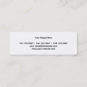 Carte De Visite Mini Pro mini noir (Dos)