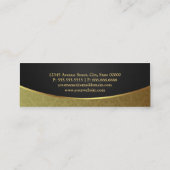 Carte De Visite Mini Procureur - Black Gold Damask (Dos)