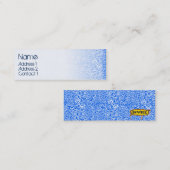 Carte De Visite Mini PRODUITS ORGANIQUES bleus (Devant / Derrière)