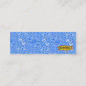 Carte De Visite Mini PRODUITS ORGANIQUES bleus (Dos)