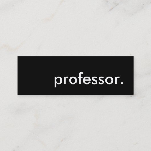 Carte De Visite Mini professeur. (Devant)