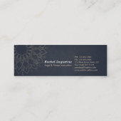 Carte De Visite Mini Professeur de méditation de studio de yoga Mandala (Dos)