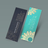 Carte De Visite Mini Professeur de méditation de studio de yoga Mandala