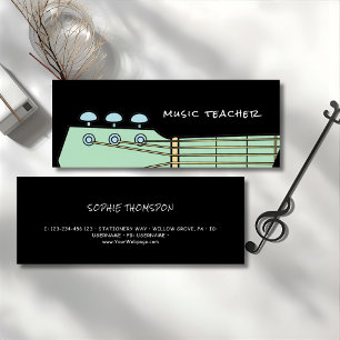 Carte De Visite Mini Professeur de musique cours particuliers de guitar