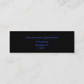 Carte De Visite Mini professeur de musique/instruction (Dos)