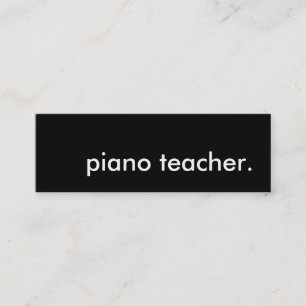 Carte De Visite Mini professeur de piano.