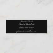 Carte De Visite Mini Professeur de piano (Dos)