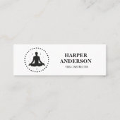 Carte de visite Mini Professeur de Yoga Moderne (Devant)