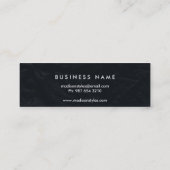 Carte De Visite Mini Professional Elegant Noir Chalk Board (Dos)