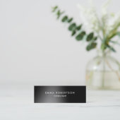 Carte De Visite Mini Professional Grey Noir moderne Skinny (Debout devant)