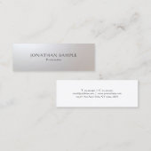 Carte De Visite Mini Professional Modern Glamour Simple Modèle (Devant / Derrière)