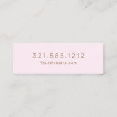 Carte De Visite Mini Professionnel - (Dos)