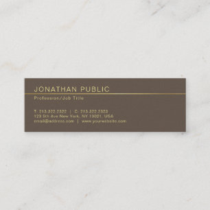 Carte De Visite Mini Professionnel Elégant Creative Pearl Finish Luxe