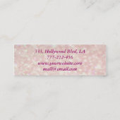 Carte De Visite Mini Professionnel élégant luxe parties scintillant de  (Dos)