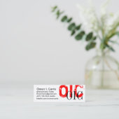 Carte De Visite Mini Professionnel embouti (Debout devant)