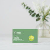 Carte De Visite Mini professionnel entraîneur de tennis (Debout devant)