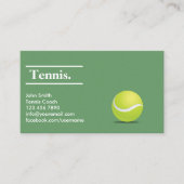 Carte De Visite Mini professionnel entraîneur de tennis (Devant)