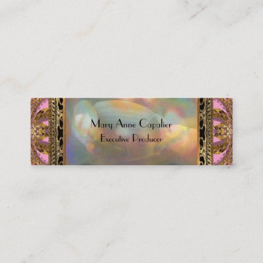 Carte De Visite Mini Professionnel maigre élégant de Baarnetscue (Devant)