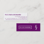 Carte De Visite Mini professionnel moderne (Devant / Derrière)