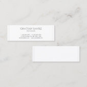 Carte De Visite Mini Professionnel Moderne Design Propre Design élégant (Devant / Derrière)