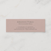 Carte De Visite Mini Professionnel Moderne Elegant Pearl Finish Luxe (Devant)
