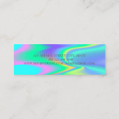 Carte De Visite Mini Professionnel moderne, Lotus, Holographique (Dos)