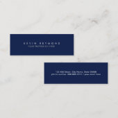 Carte De Visite Mini Professionnel simple simple et simple (Devant / Derrière)