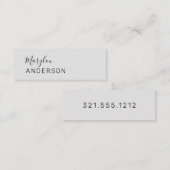Carte De Visite Mini Professionnel - UNISEX (Devant / Derrière)