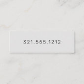 Carte De Visite Mini Professionnel - UNISEX (Dos)