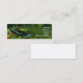 Carte De Visite Mini Profil/carte de visite de paon (Devant / Derrière)