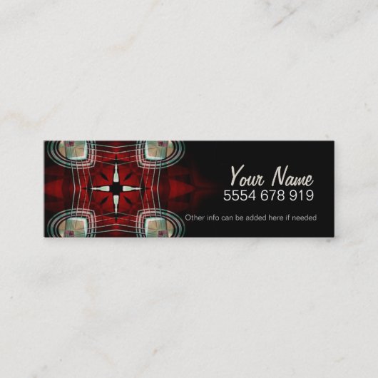 Carte De Visite Mini Profil/Carte de visite HeartStar (Devant)