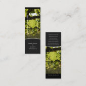 Carte De Visite Mini Profil d'affaires de raisin de vignoble (Devant / Derrière)