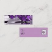 Carte De Visite Mini Profil de papillon (Devant / Derrière)