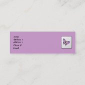 Carte De Visite Mini Profil de papillon (Dos)