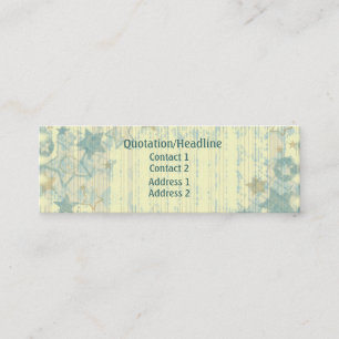 Carte De Visite Mini Profil grunge/carte de visite de bannière étoil