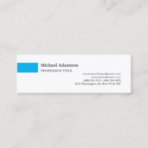 Carte De Visite Mini Profil minimaliste simple et élégant