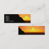 Carte De Visite Mini Profilecard : Coucher du soleil/lever de soleil (Devant / Derrière)