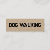 Carte De Visite Mini Promenade de chiens (Devant)