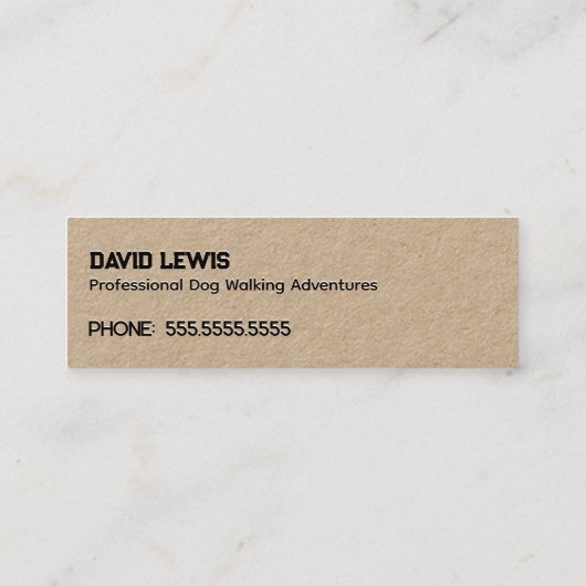 Carte De Visite Mini Promenade de chiens (Dos)