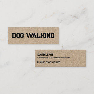 Carte De Visite Mini Promenade de chiens