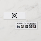 Carte De Visite Mini promo d'instagram (Devant / Derrière)