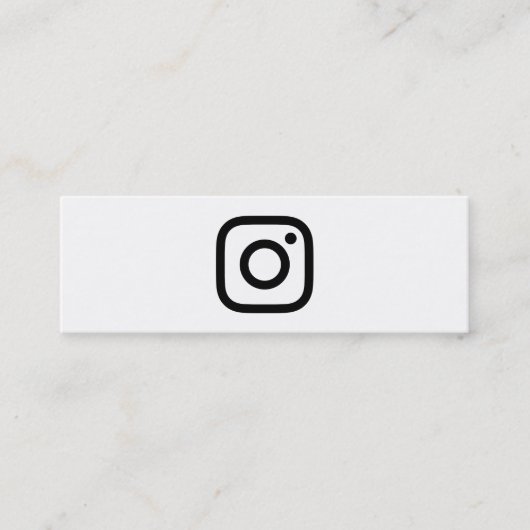 Carte De Visite Mini promo d'instagram (Devant)