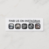 Carte De Visite Mini promo d'instagram (Dos)