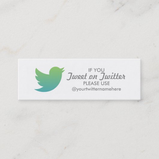 Carte De Visite Mini promo twitter (Devant)